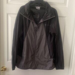 Columbia Two-Tone Black and Gray Jacket Medium Men